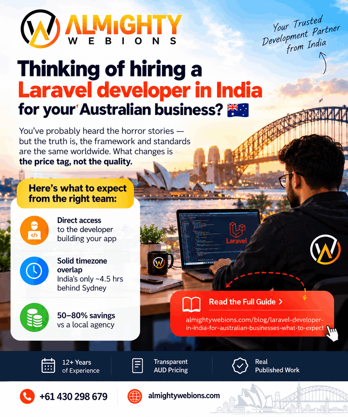Laravel Developer in India for Australian Businesses